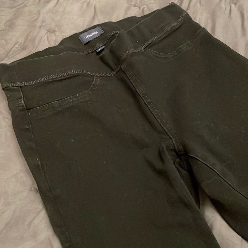 J Crew black jean leggings. SZ 30P.